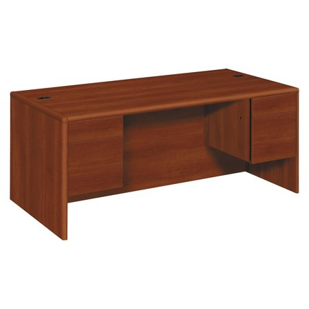 HON Pedestal Desk, 36" D, 72" W, 29-1/2" H, Cognac, Particle Board HON10791CO